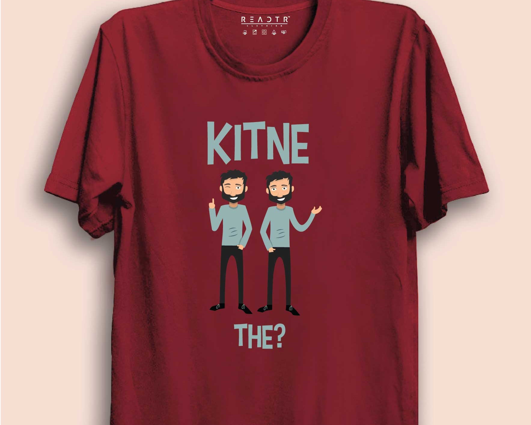 Kitne Aadmi The Reactr Tshirts For Men - Eyewearlabs