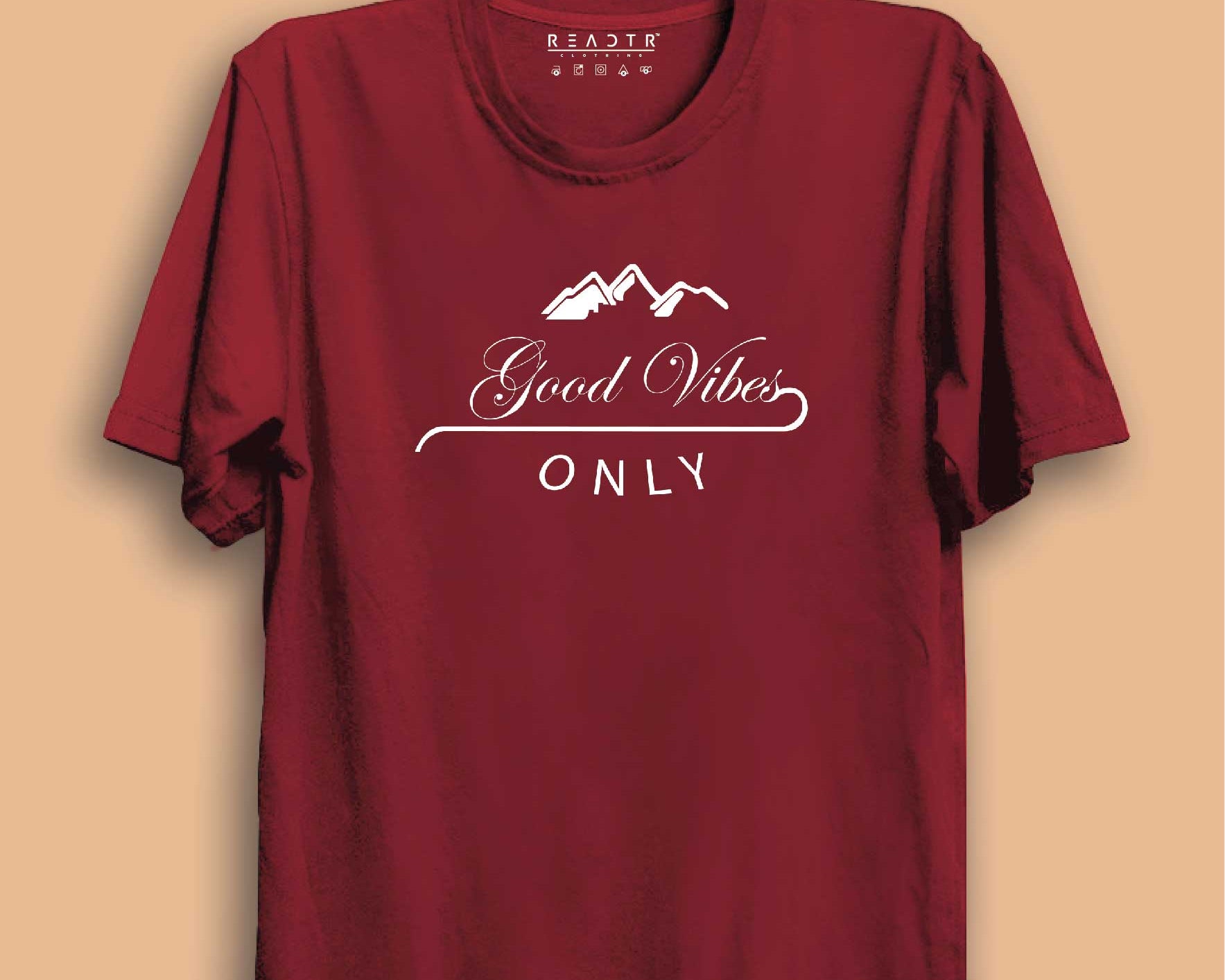 Good Vibes Only Reactr Tshirts For Men - Eyewearlabs