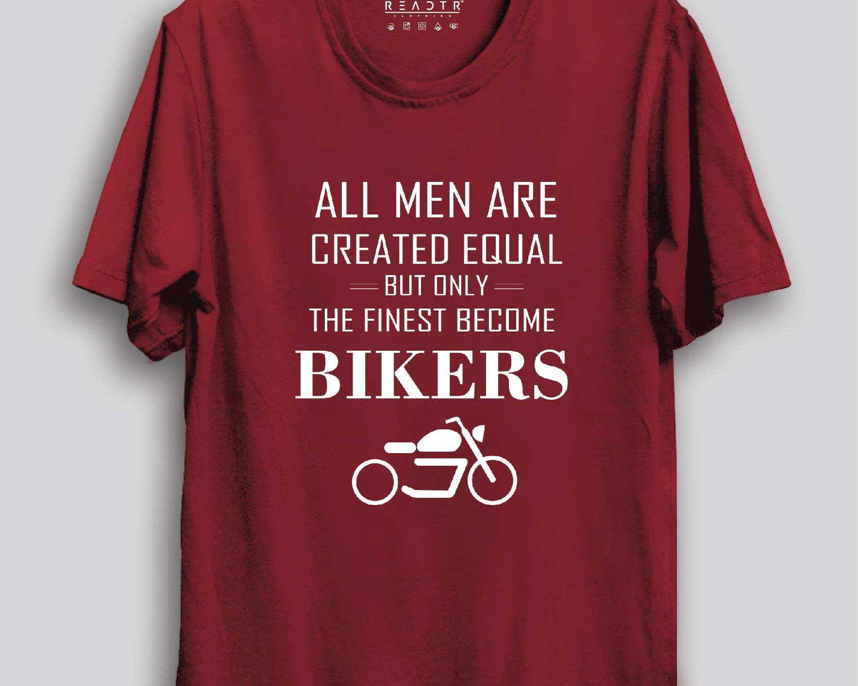 Only The Finest Become Bikers Reactr Tshirts For Men - Eyewearlabs
