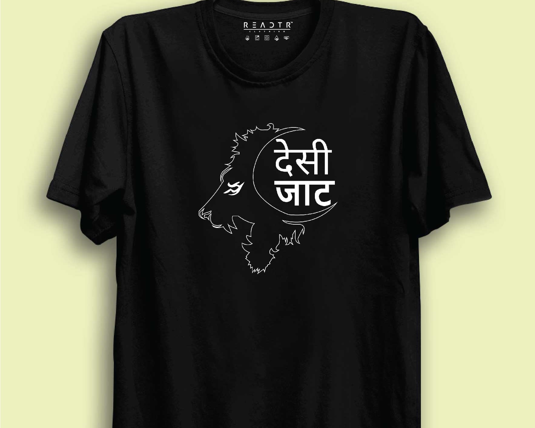 Desi Jatt Reactr Tshirts For Men - Eyewearlabs