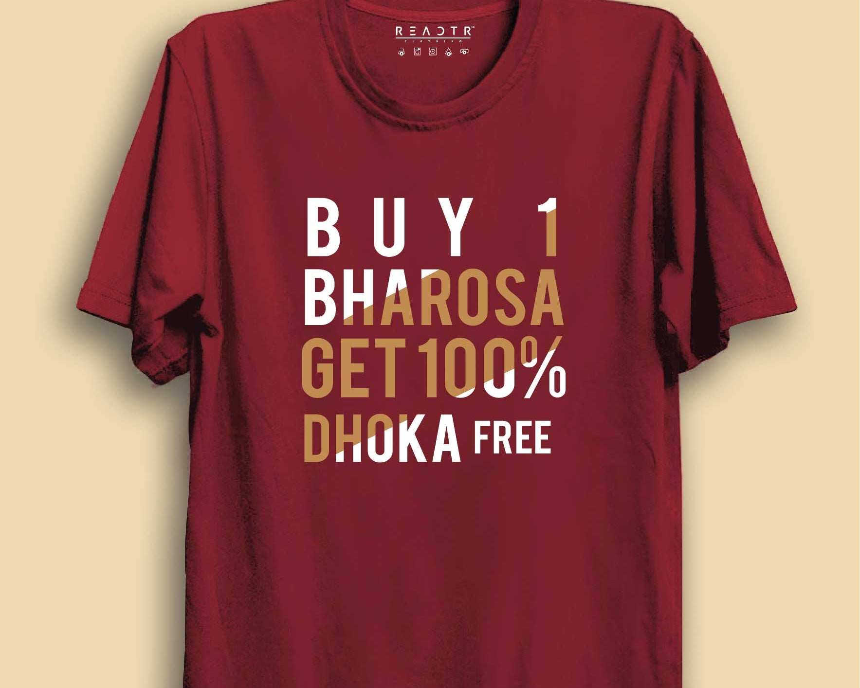 Buy Bharosa Get Dhoka Free Reactr Tshirts Free - Eyewearlabs
