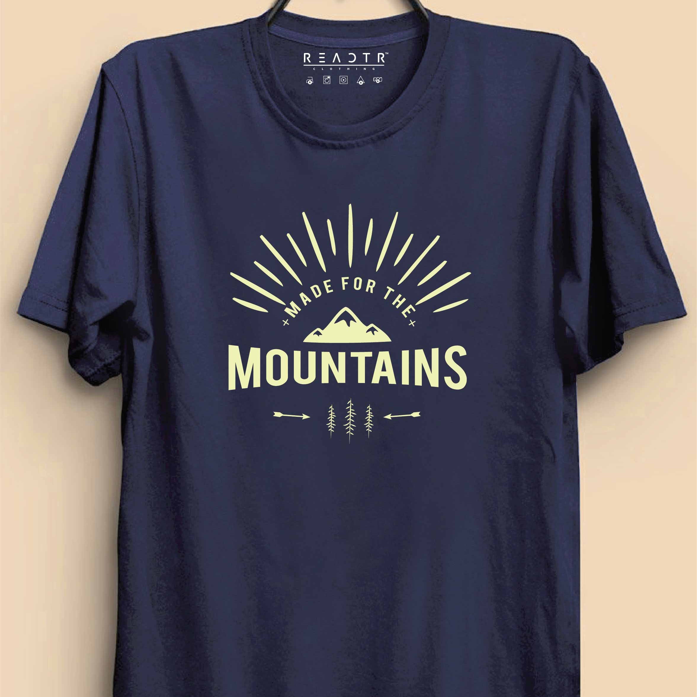 Made For The Mountains Reactr Tshirts For Men - Eyewearlabs