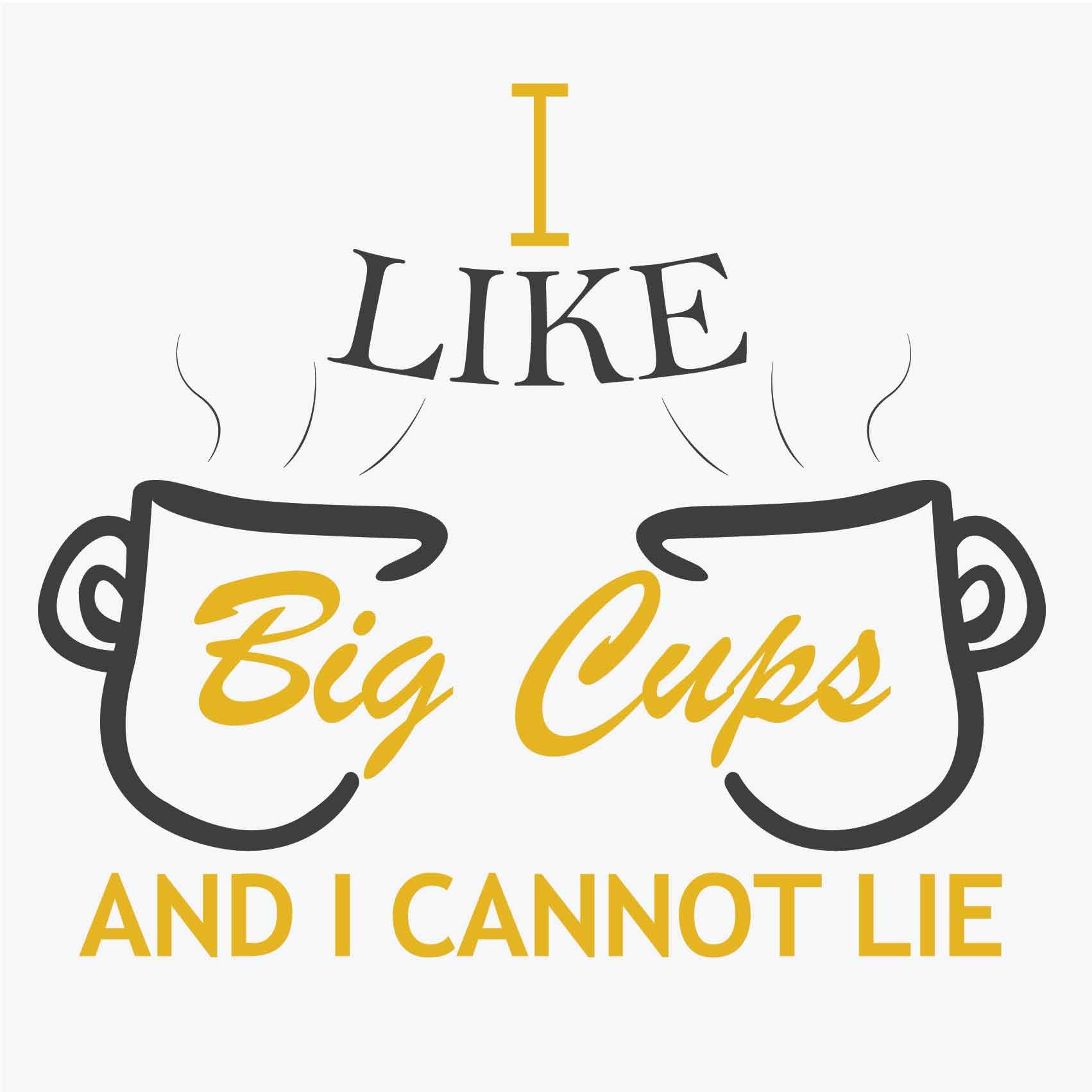 I like Big Cups Reactr Tshirts For Men - Eyewearlabs