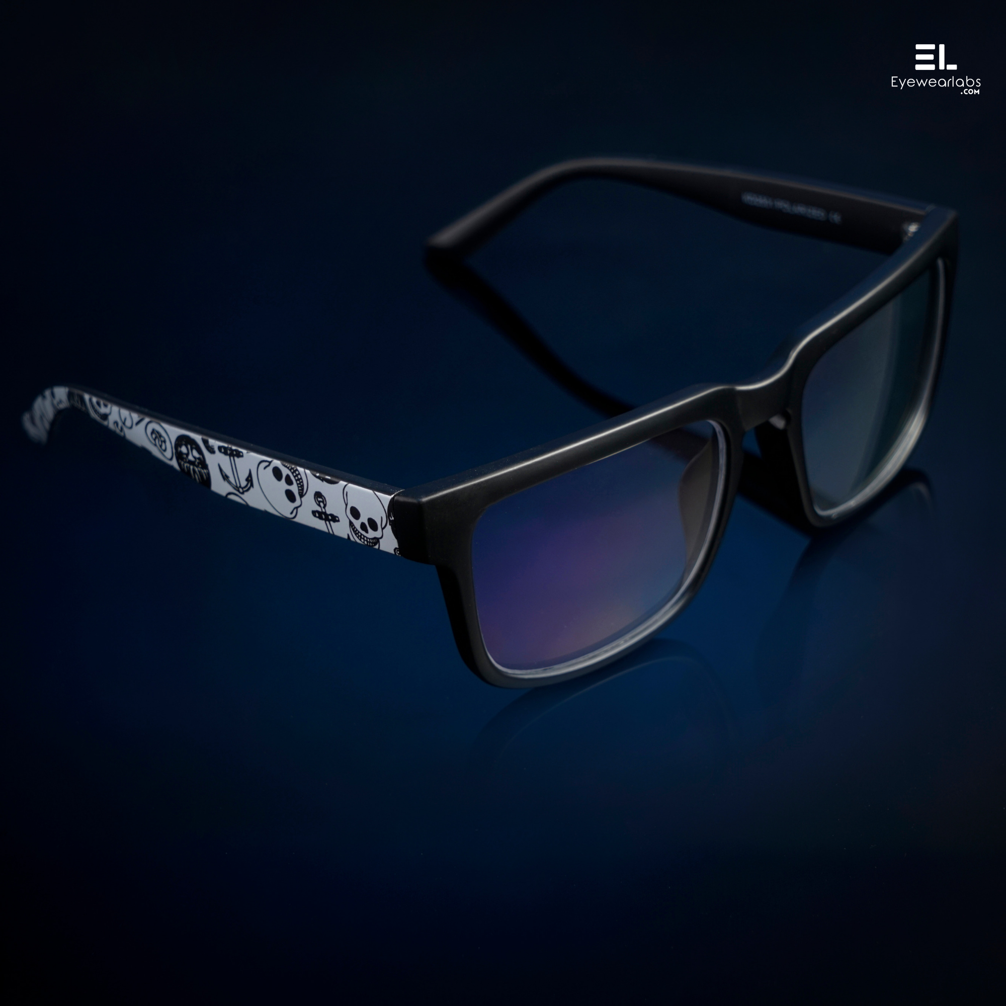 Dark Skull Blue Light Glasses
