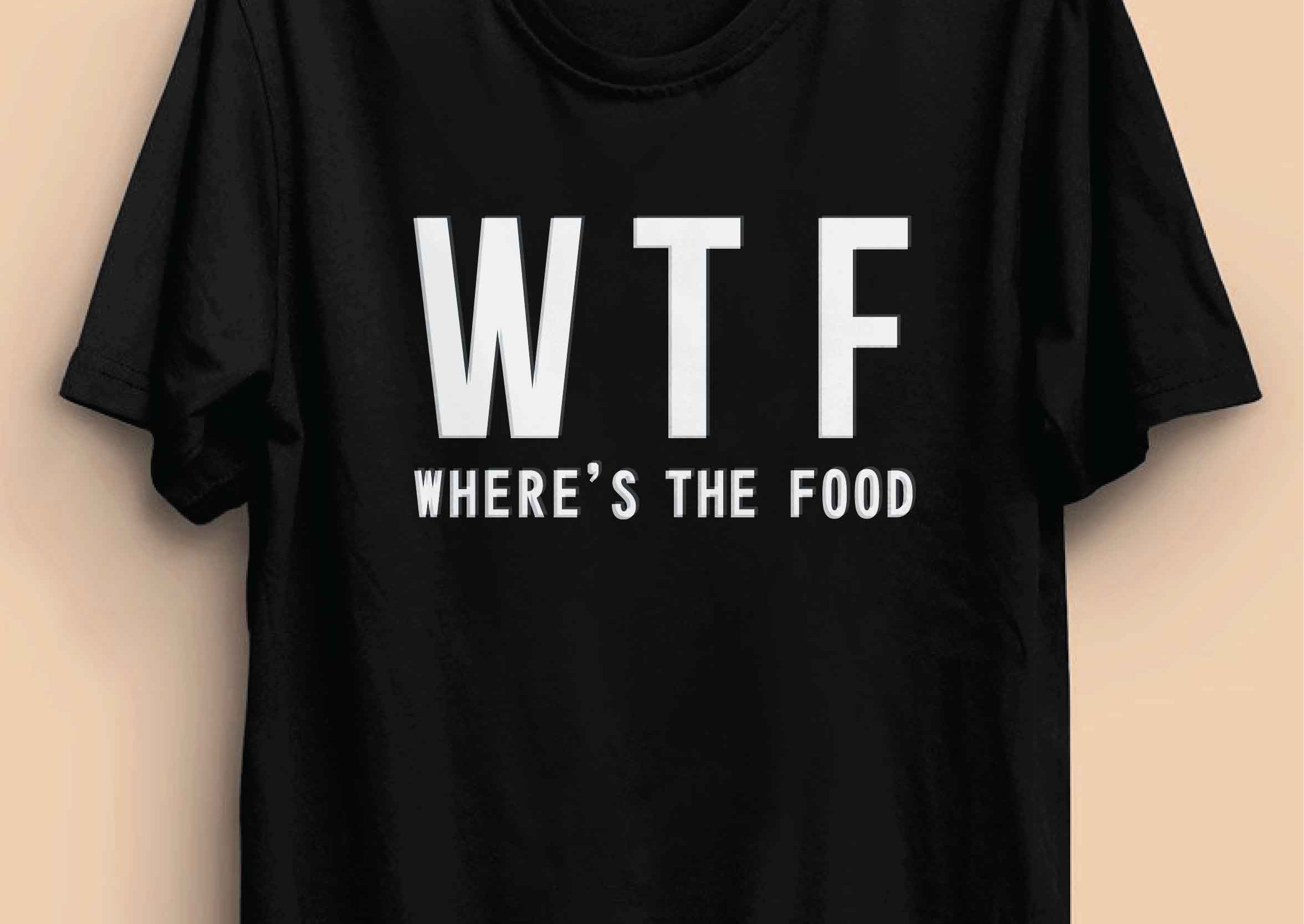 WTF- Where is the Food Reactr Tshirts For Men - Eyewearlabs