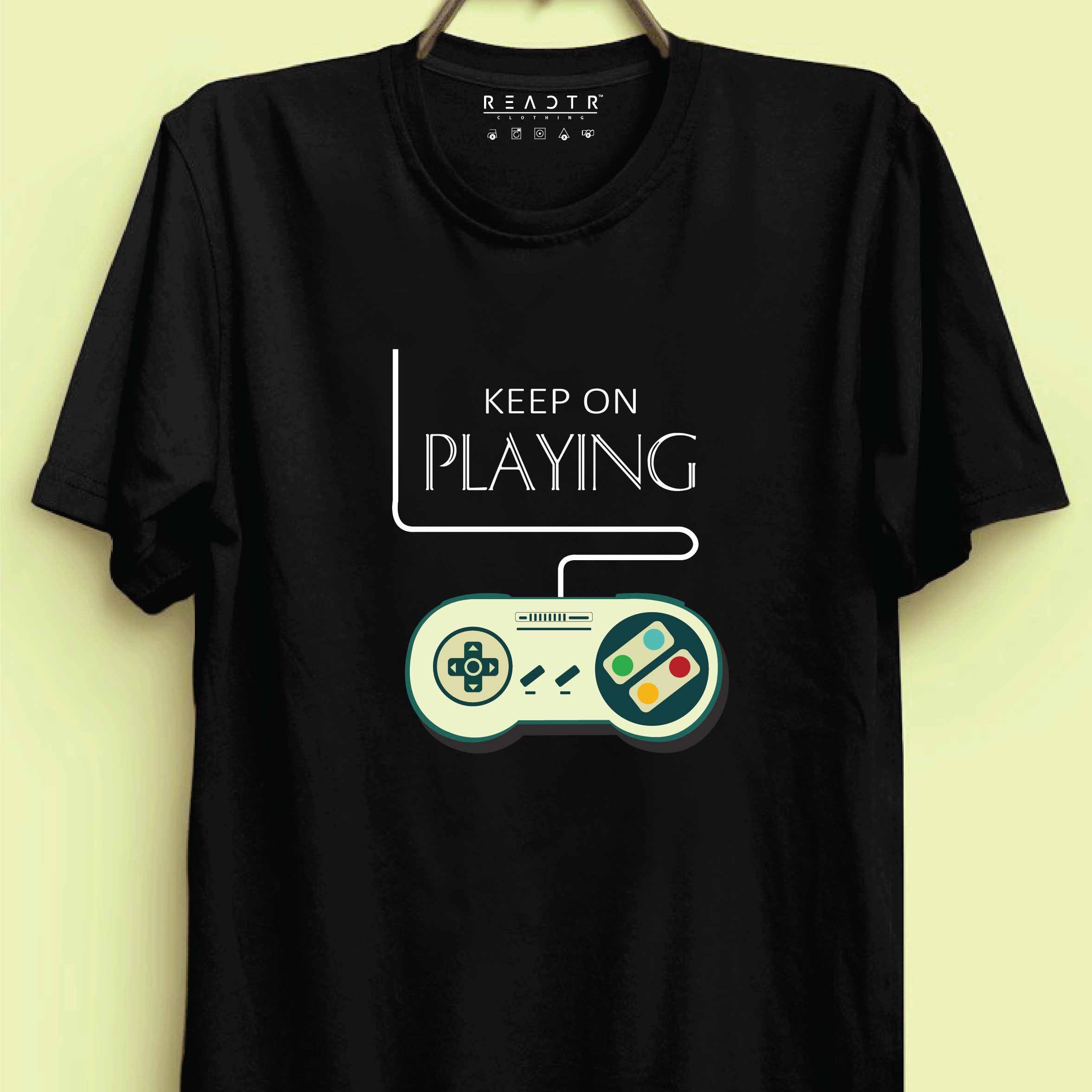 Keep On Playing Reactr Tshirts For Men - Eyewearlabs