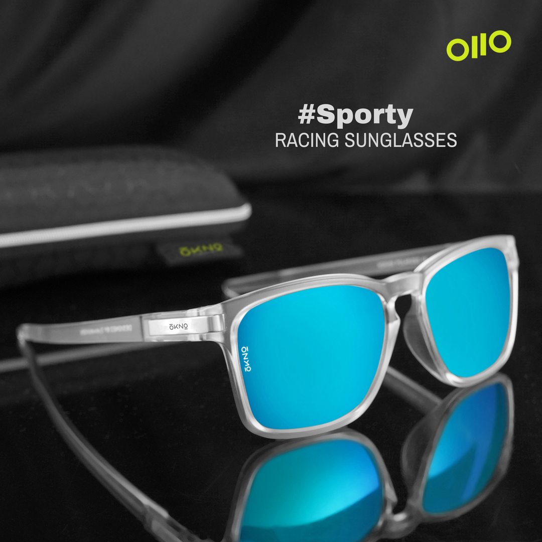 Buy Classic Crystal Blue Sunglasses for Men Online at Eyewearlabs