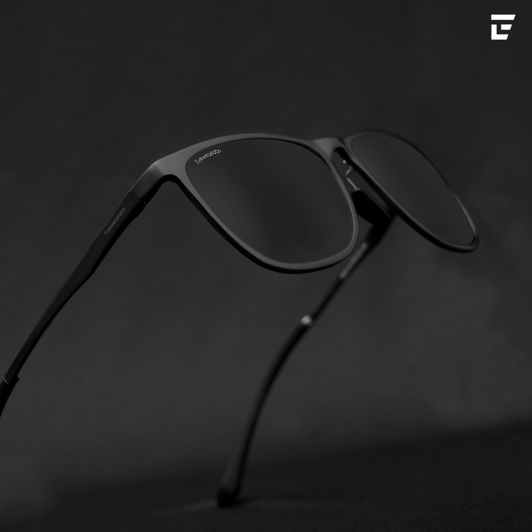 Buy Designer Blaze Black Gun Grey Sunglasses for Men Eyewearlabs