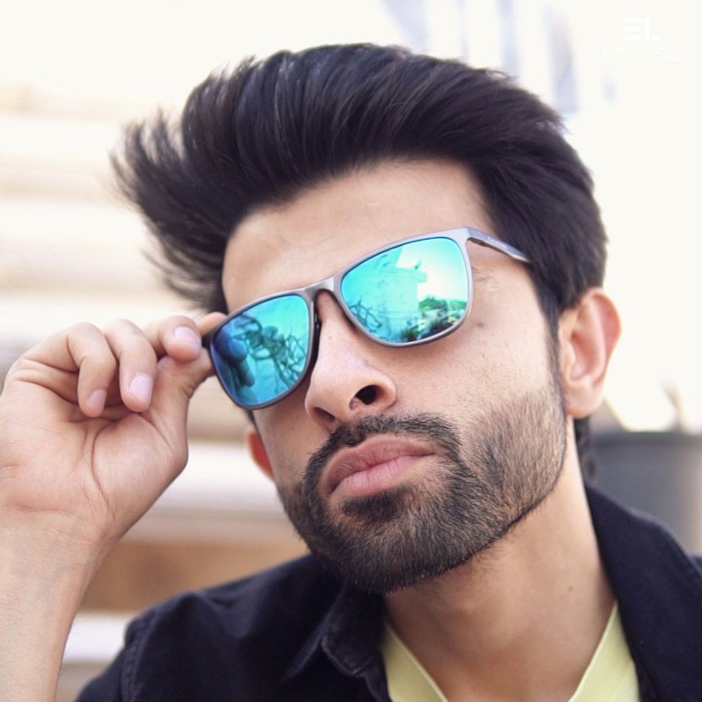 Blue mens sunglasses sale