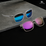 Crystal Blue & Crystal Purple - Set of 2 Couple Sunglasses