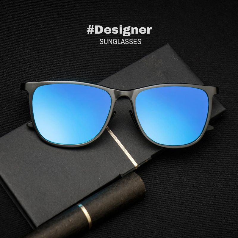 Blue mirrored prescription sunglasses outlet