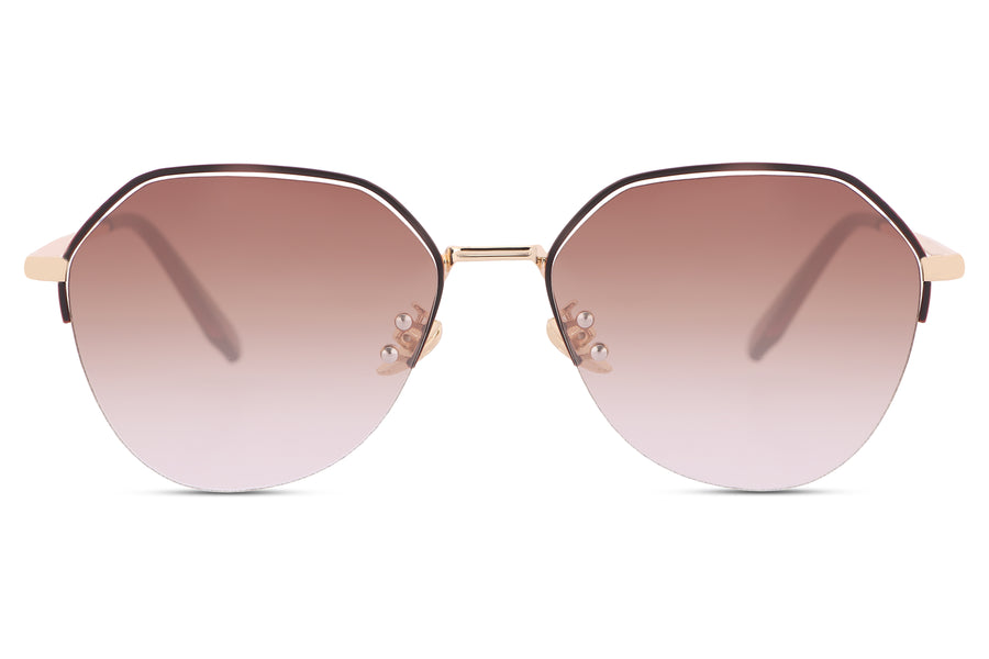 Buy Brown Full Frame Round Large (Size57) REACTR Sunglasses for Men