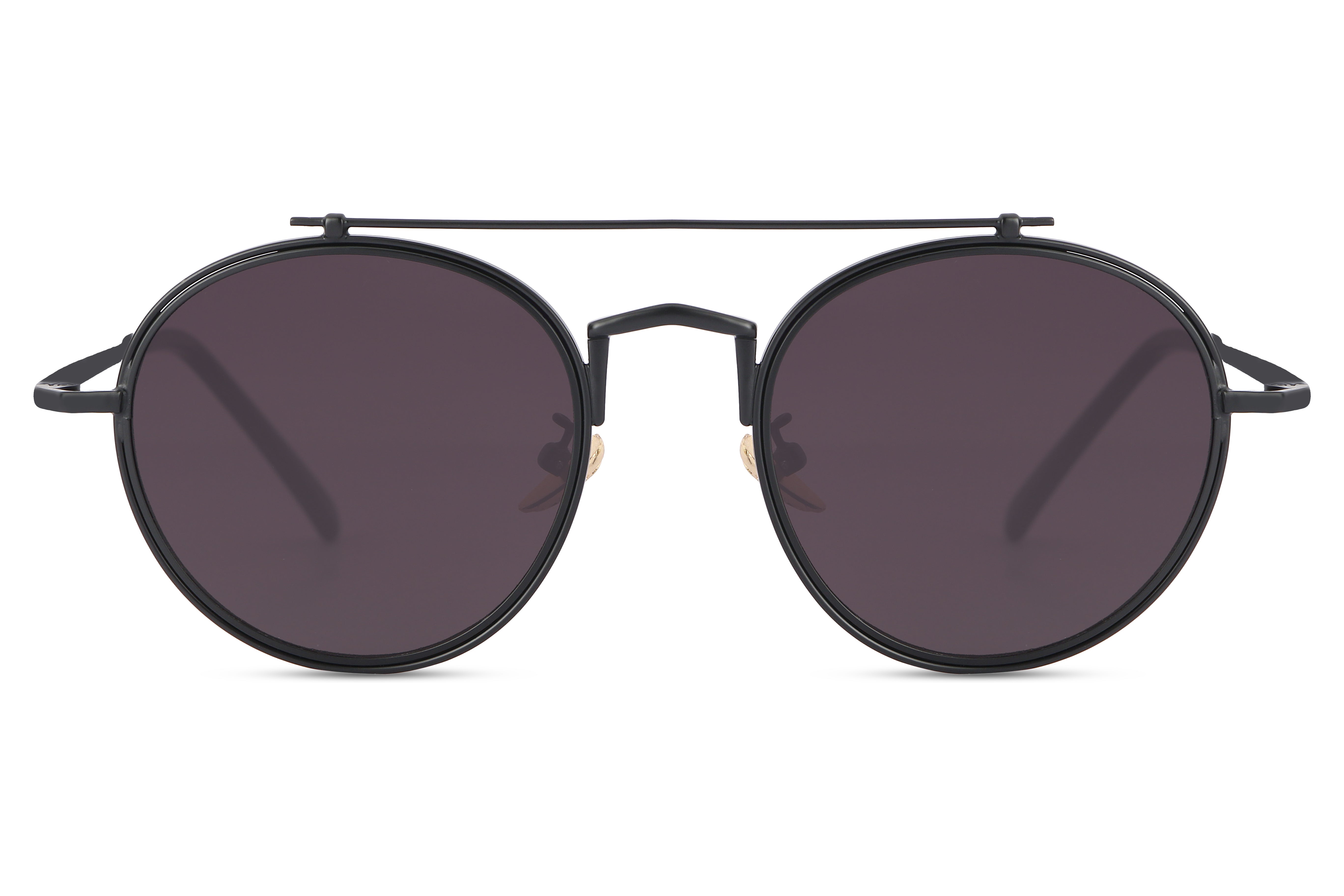 Buy Black Full Frame Round Medium (Size51) REACTR Sunglasses for Men