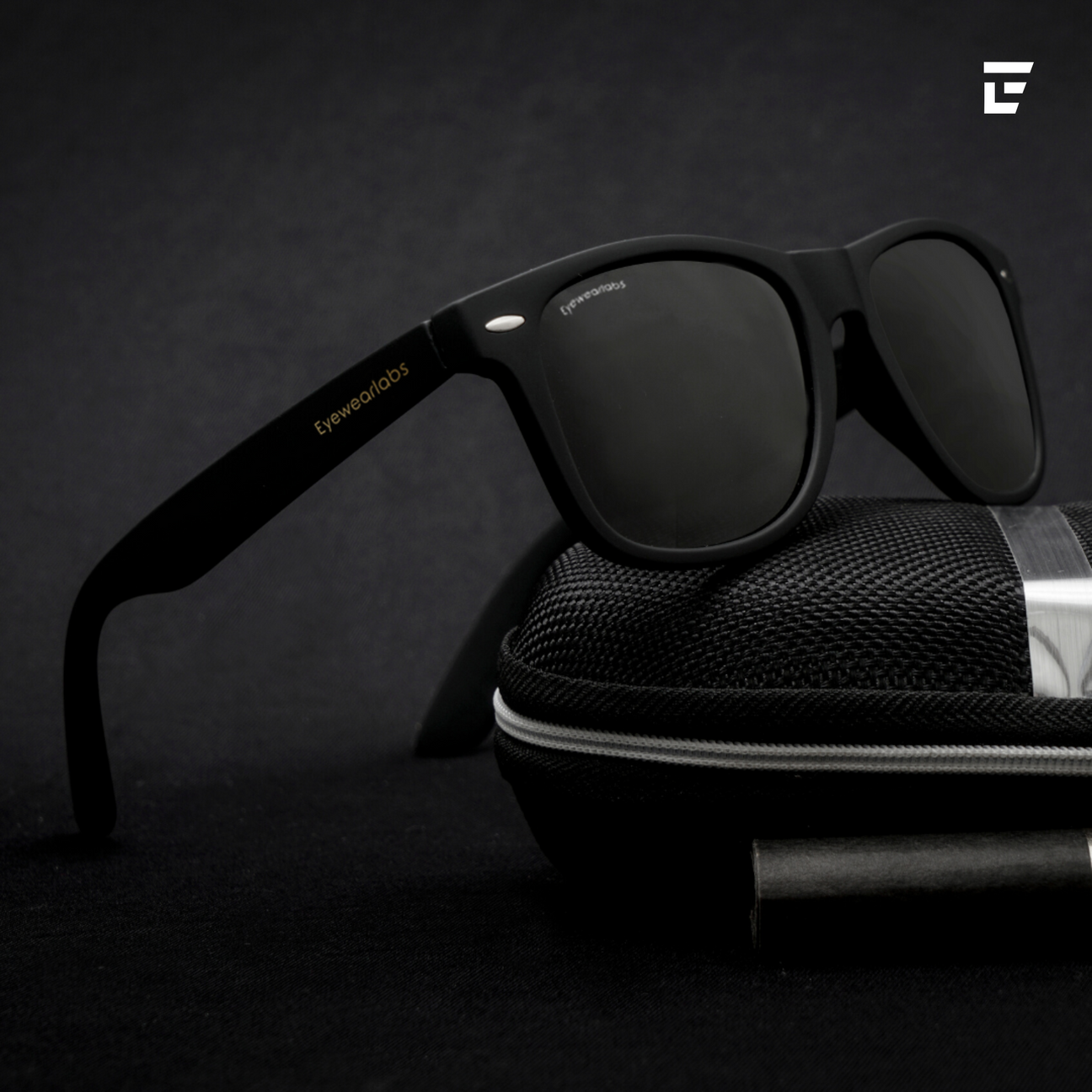 Buy Atom Black Polarized & UV Protected Men Sunglasses Eyewearlabs