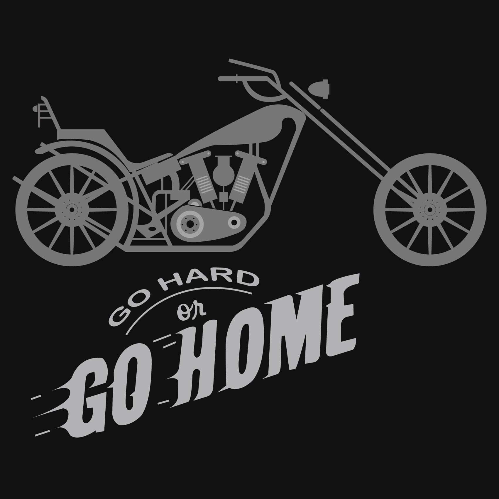 Go Hard or Go Home Reactr Tshirts For Men - Eyewearlabs