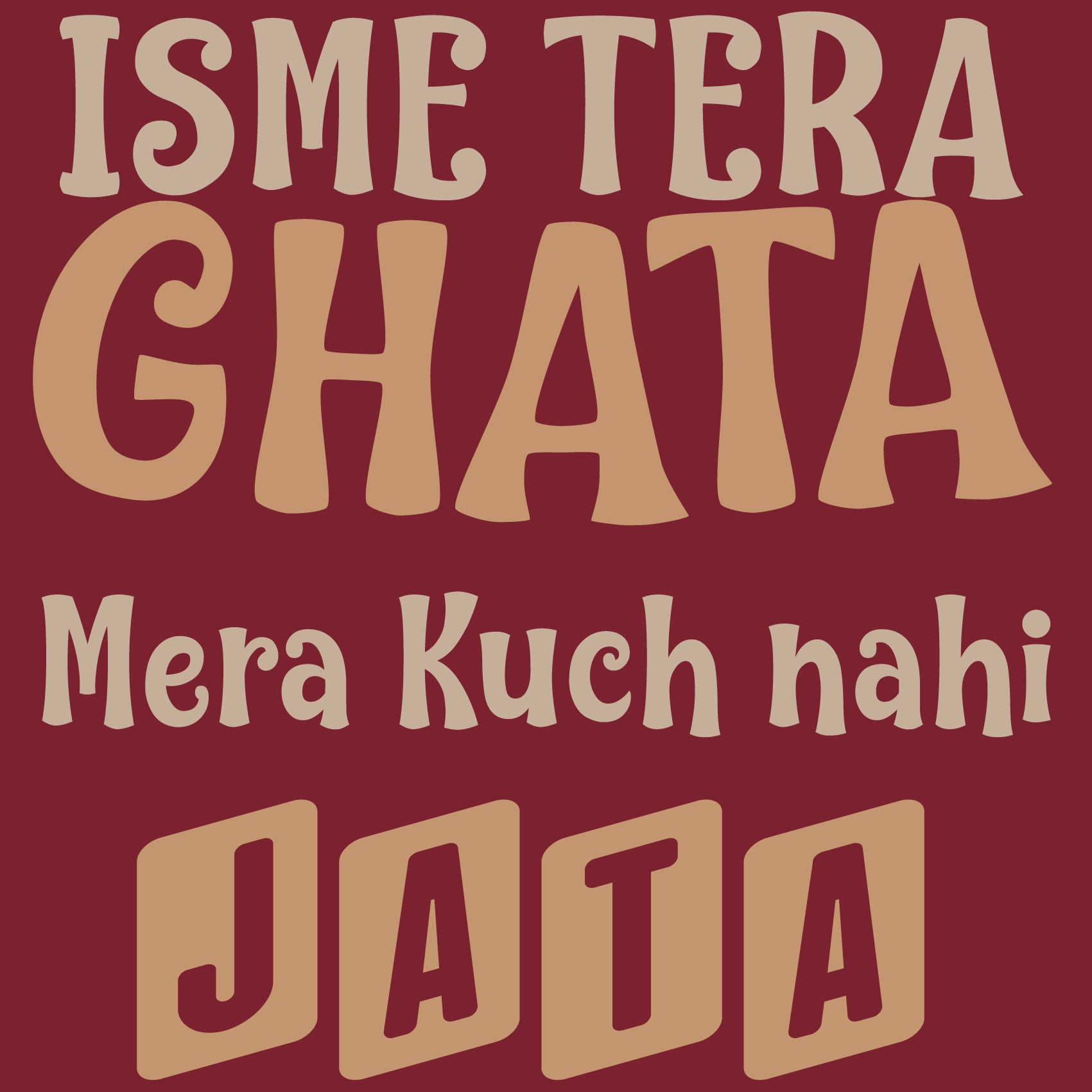 Isme Tera Ghata Reactr Tshirts For Men - Eyewearlabs