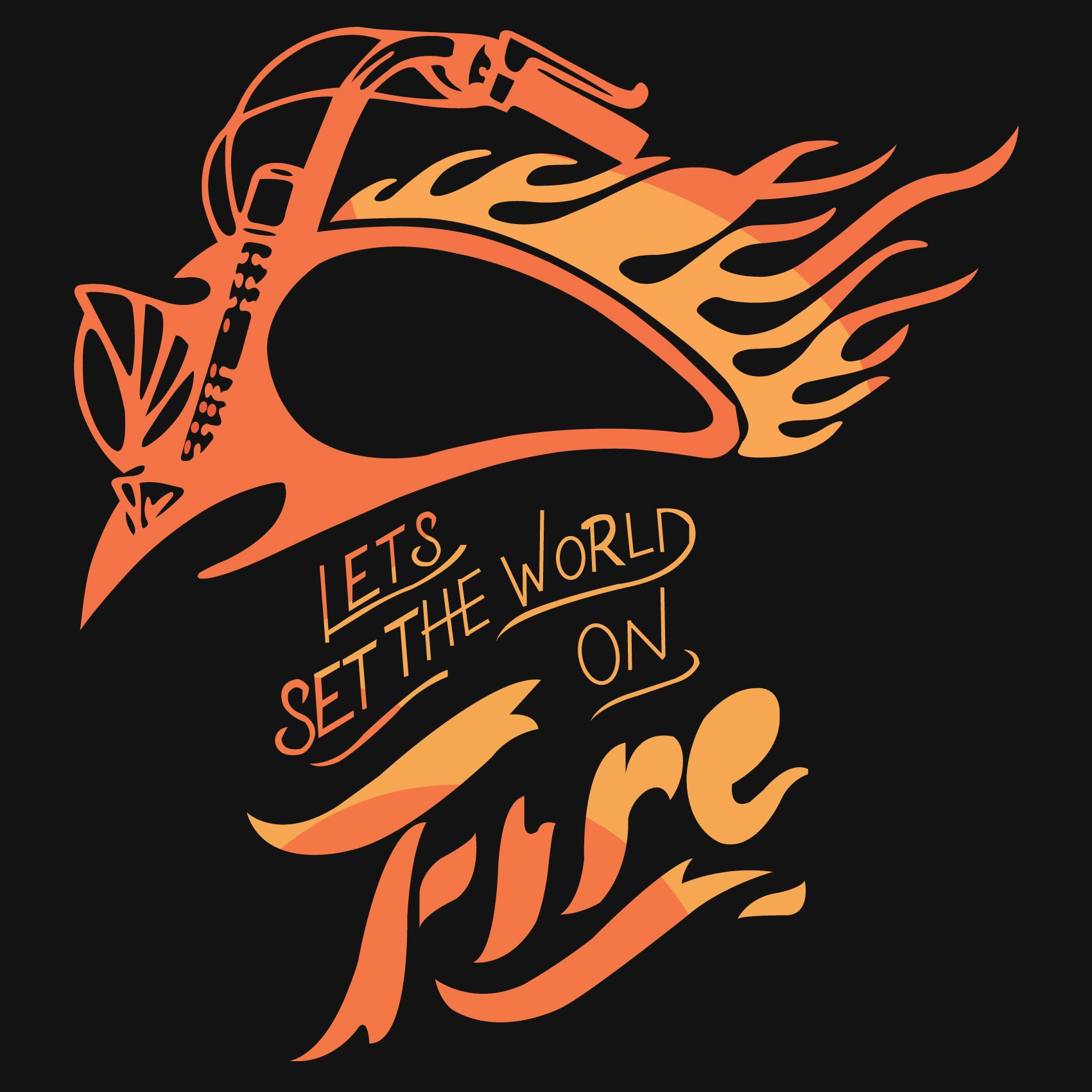 Lets Set The World On Fire Reactr Tshirts For Men - Eyewearlabs
