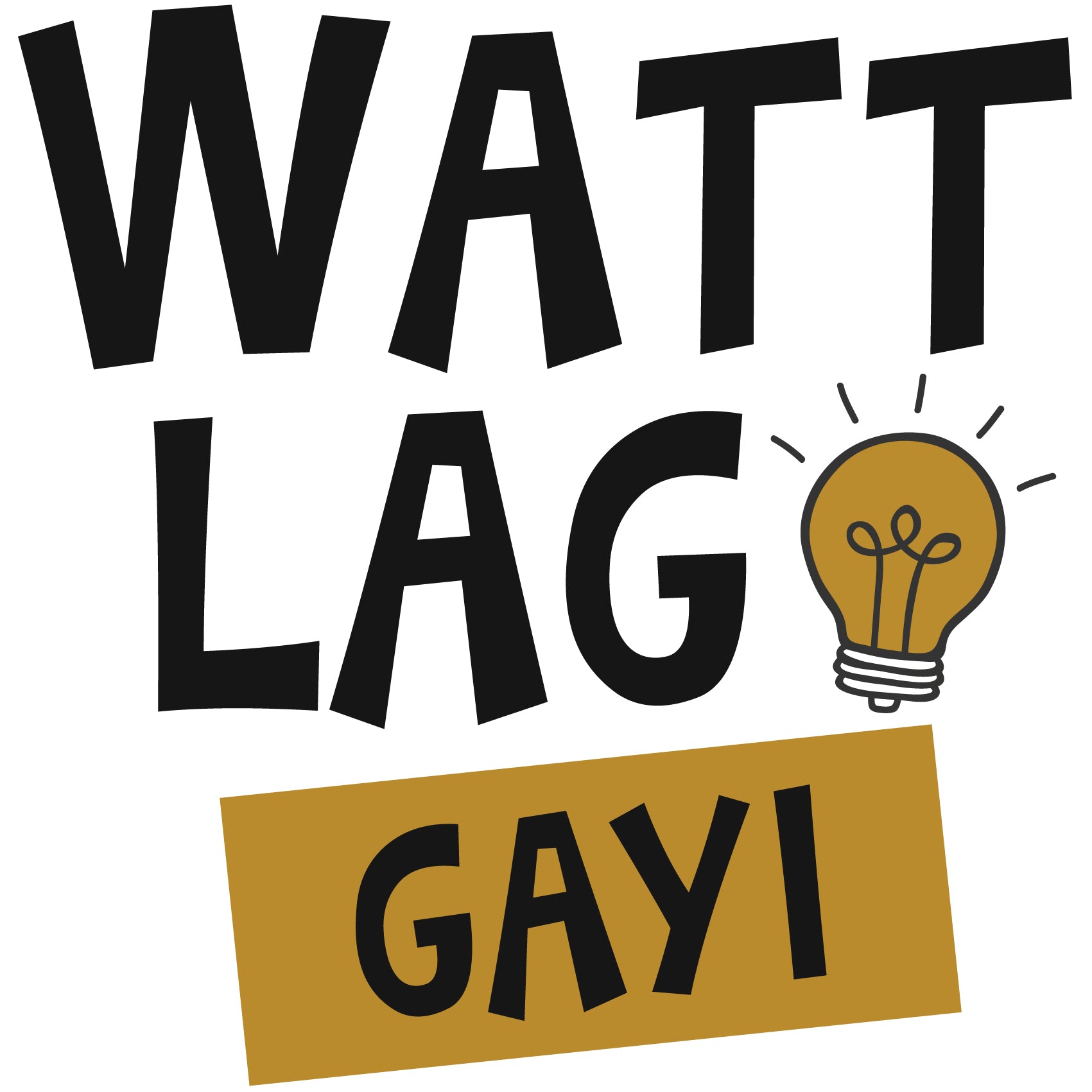 Watt Lag Gayi Reactr Tshirts For Men - Eyewearlabs